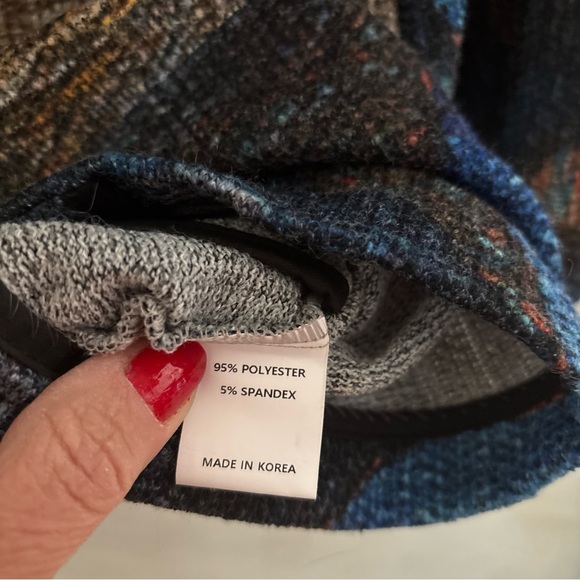 Damee PL Blue/Colorful Big Button 3/4 Bell Sleeves Artsy, Boho Jacket - Picture 7 of 14